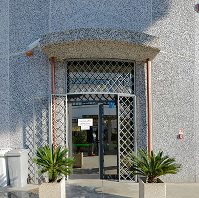 pensilina ingresso principale